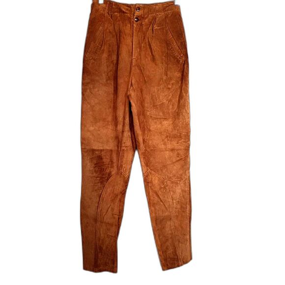 Outback Red Pants - Outback Red Heirloom Collection Leather Riding Pants Size 6 Vintage 80s Prairie